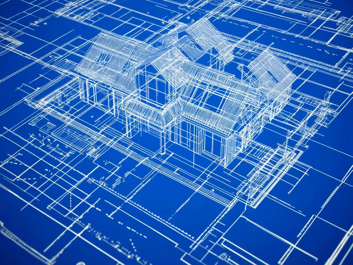 Architectural drawing set for a single-family residence